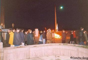 Procesin de las hogueras en Almarza