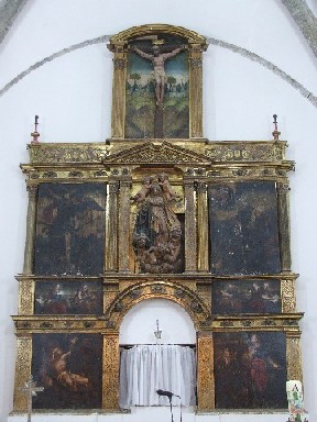 Retablo Mayor de la iglesia de Huérteles