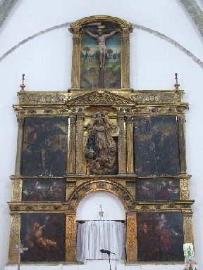 Retablo Mayor de la iglesia de Hurteles