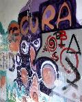 Quintana Redonda. Grafitti en la estacin de tren