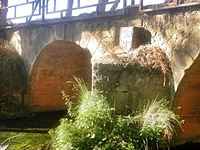 El ro Izana bajo el puente de Quintana Redonda (Soria)