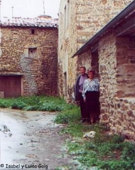 Marcelina y Mercedes en el horno de Ventosa de San Pedro