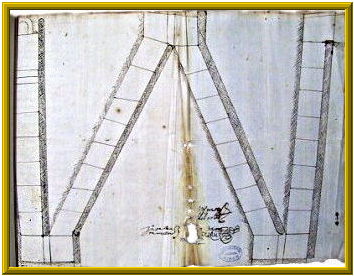 Traza de la escalera de 1610