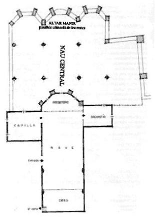 Plano del Convento de San Francisco, dibujado por don Rufo Nafra