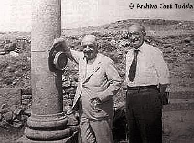 Jos Tudela con Ortega y Gasset en Numancia