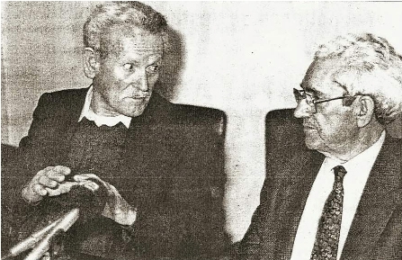 Marcelino Camacho con M�nico Vicente (foto: ateneomonicovicente.com)